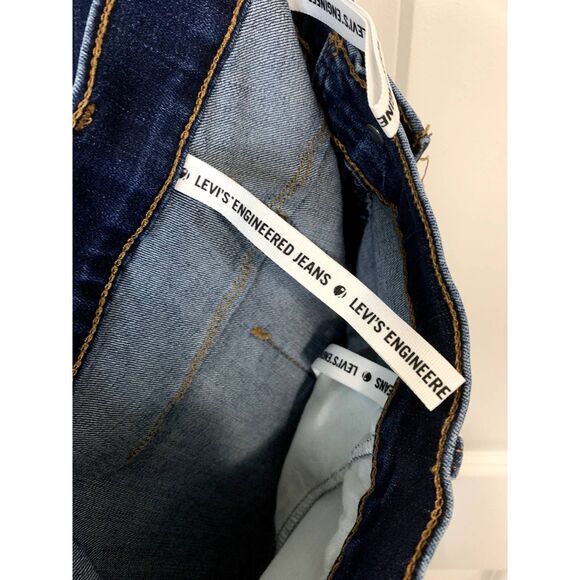 Levi's Engineered Jeans Red Tab LeJ Balloon Leg Tapered Painted Jeans  W32xL26 - Picture 7 of 10